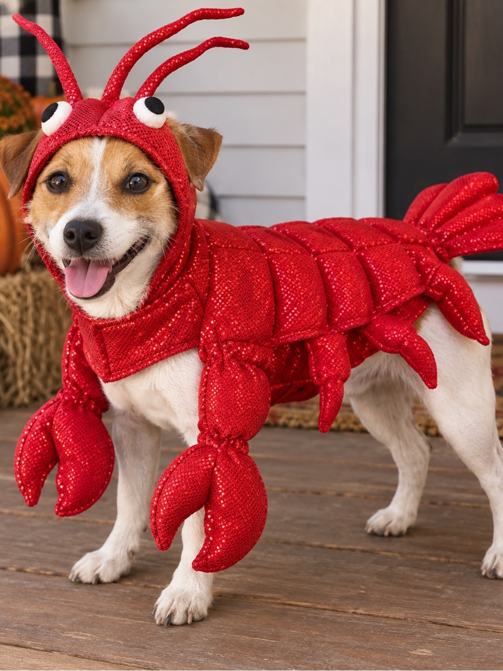 Red Lobster Dog Costume Size XS Vibrant Life